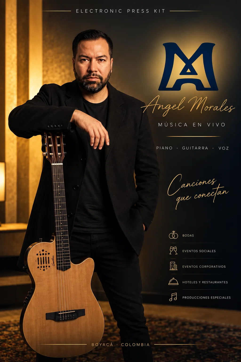 Angel Morales | Música en vivo para bodas — Música para bodas en Villa de Leyva